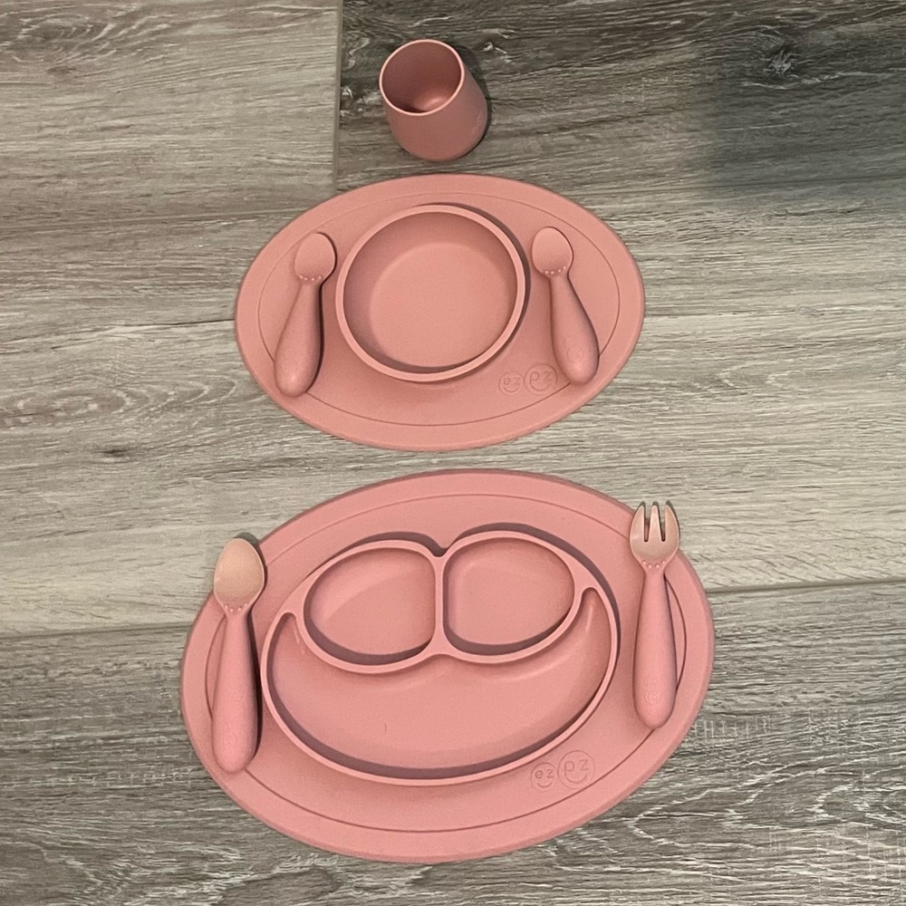EZPZ Bundle Set - Plates, Silverware and Cup